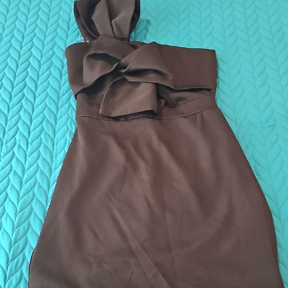 DO+BE One Shoulder Black Dress